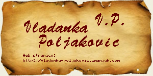 Vladanka Poljaković vizit kartica